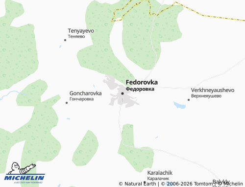 MICHELIN-Landkarte Fedorovka - ViaMichelin