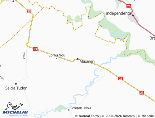 Mapa MICHELIN Măxineni - ViaMichelin