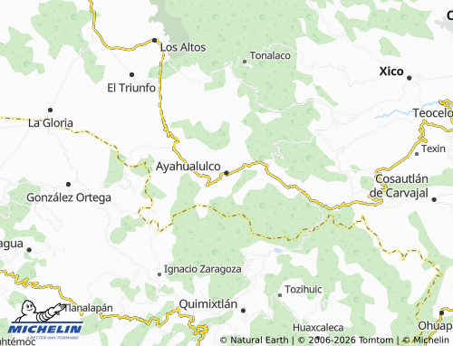 Mapa MICHELIN Ayahualulco - ViaMichelin