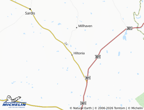 Carte MICHELIN Hiltonia - ViaMichelin