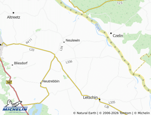 MICHELIN Neubarnim map - ViaMichelin