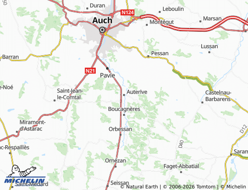 Carte MICHELIN Auterive - ViaMichelin