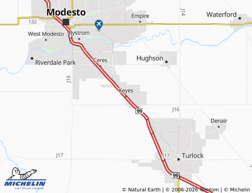 Mapa MICHELIN Keyes - ViaMichelin