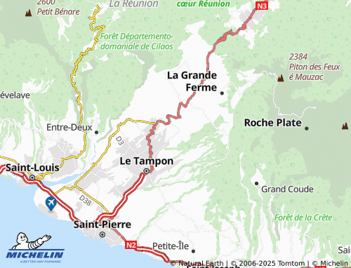 Mapa MICHELIN Les Tamarins - ViaMichelin