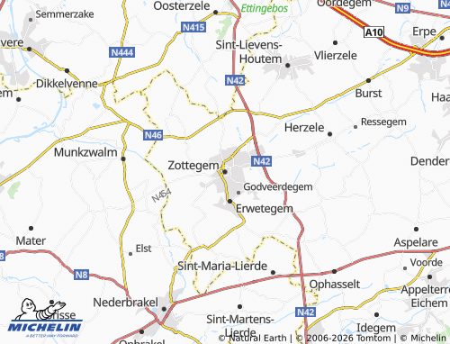 Mappa MICHELIN Zottegem - ViaMichelin