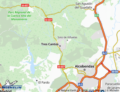 MICHELIN-Landkarte Tres Cantos - ViaMichelin