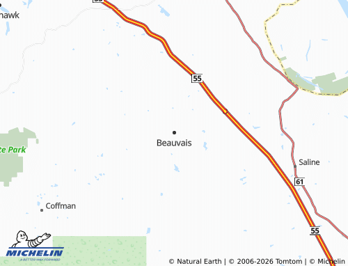 Mapa MICHELIN Beauvais - ViaMichelin