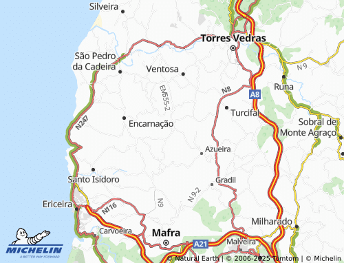 Mappa MICHELIN Freiria de Freiria - ViaMichelin