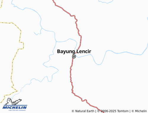 MICHELIN Bayung Lencir map - ViaMichelin