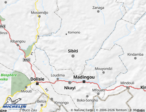 MICHELIN Lékoumou map - ViaMichelin