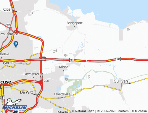 Mapa MICHELIN North Manlius - ViaMichelin