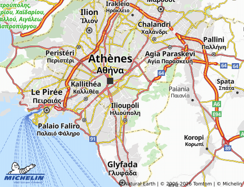 Carte MICHELIN Vyronas - ViaMichelin