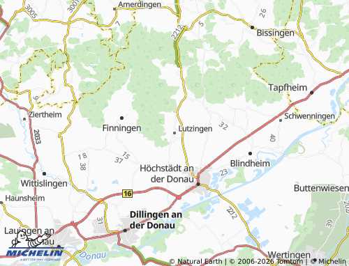 Mappa MICHELIN Lutzingen - ViaMichelin