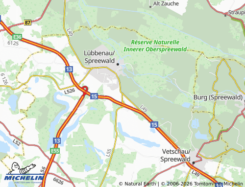MICHELIN Boblitz map - ViaMichelin