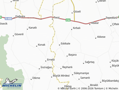 MICHELIN Eskikale map - ViaMichelin
