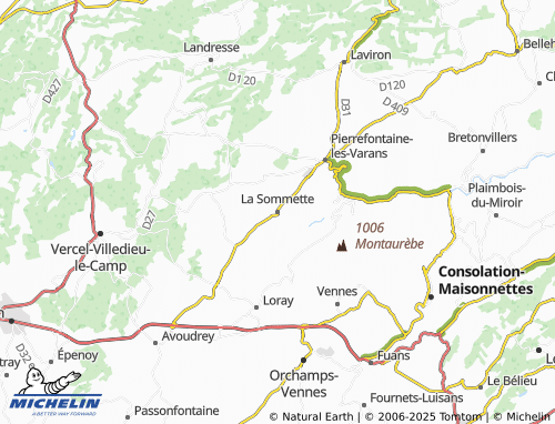 Mapa MICHELIN La Sommette - ViaMichelin