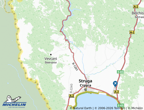 Mapa MICHELIN Veleshta - ViaMichelin