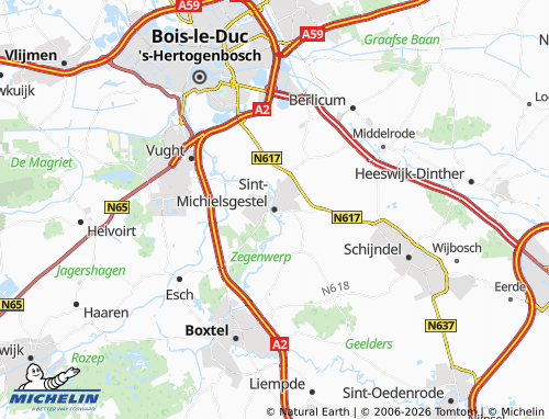 MICHELIN Sint-Michielsgestel map - ViaMichelin