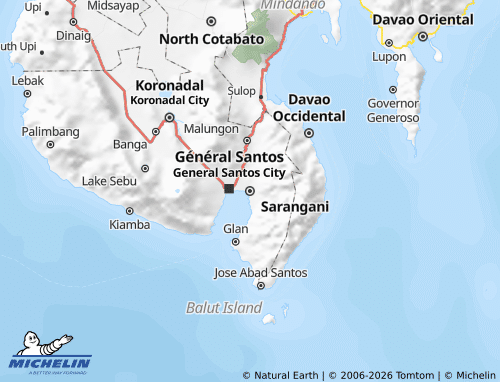 MICHELIN Sarangani map - ViaMichelin