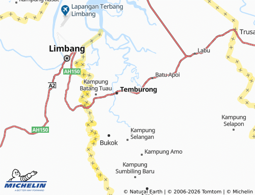 Mapa MICHELIN Kampung Tanjong Bungar - ViaMichelin