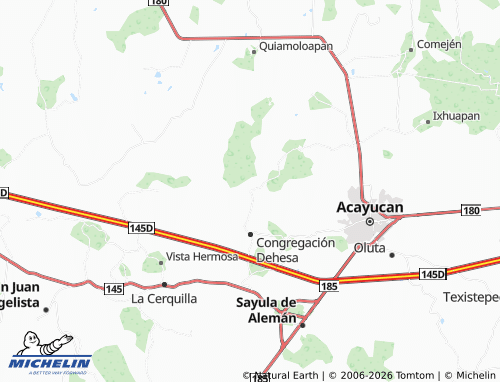 Mapa MICHELIN Tierra Colorada - ViaMichelin