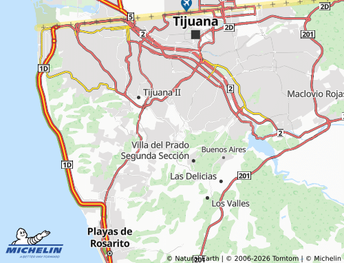 Mapa MICHELIN El Tecolote Segunda Sección - ViaMichelin