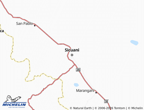 Kaart MICHELIN Sicuani - ViaMichelin
