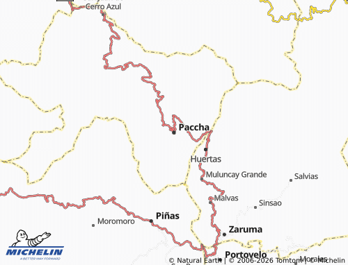 MICHELIN Paccha map - ViaMichelin