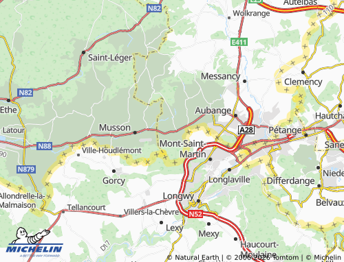 MICHELIN Halanzy map - ViaMichelin