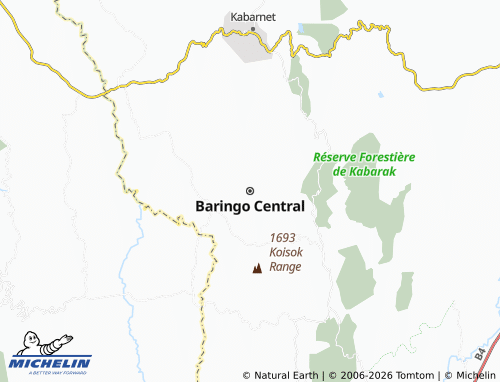 MICHELIN-Landkarte Baringo Central - ViaMichelin