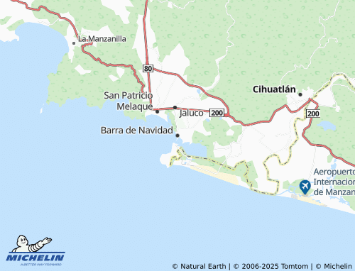 Mappa MICHELIN Barra de Navidad - ViaMichelin