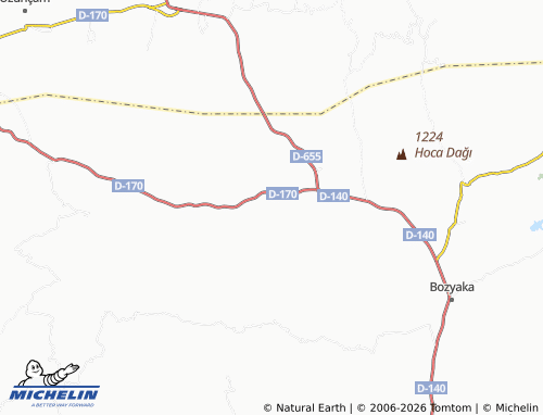 MICHELIN Karacasu map - ViaMichelin
