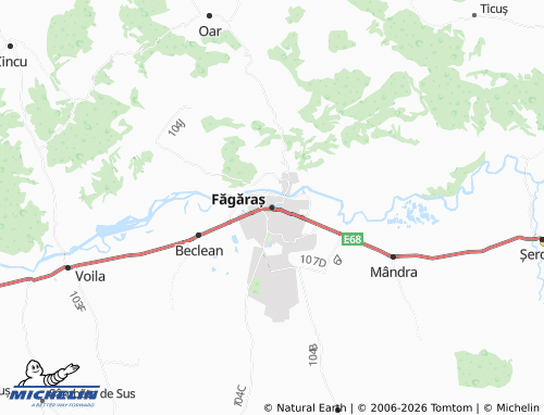 Mappa MICHELIN Făgăraș - ViaMichelin