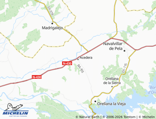 MICHELIN Acedera map - ViaMichelin