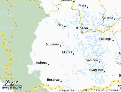 MICHELIN-Landkarte Muganza - ViaMichelin