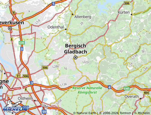 Mapa MICHELIN Bergisch Gladbach - ViaMichelin
