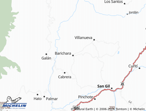 Mapa MICHELIN Barichara - ViaMichelin