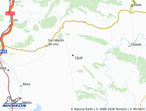 MICHELIN-Landkarte Ujué - ViaMichelin