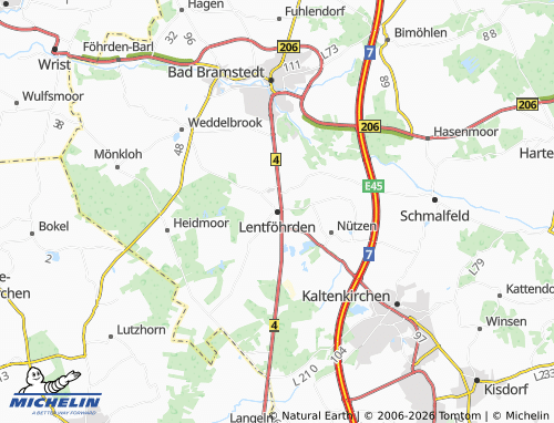 Mappa MICHELIN Lentföhrden - ViaMichelin
