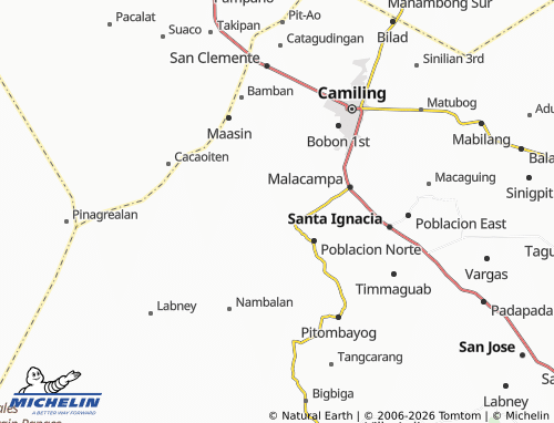 MICHELIN Manakem map - ViaMichelin