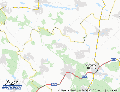 MICHELIN Bushynka map - ViaMichelin