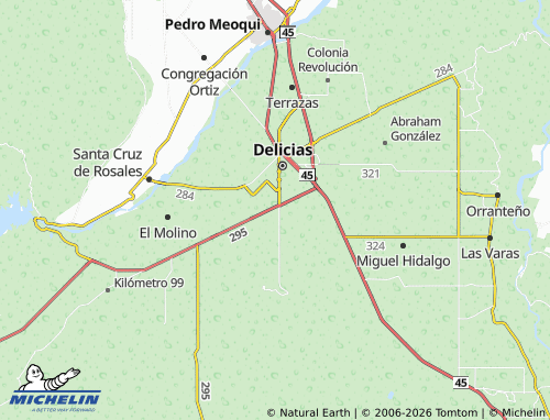 MICHELIN Flores del Tepeyac map - ViaMichelin