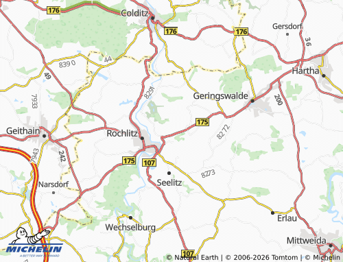 MICHELIN Köttern map - ViaMichelin
