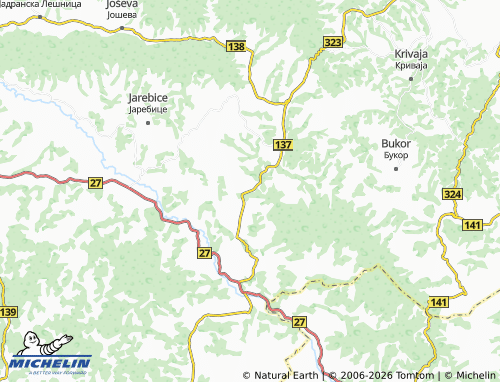 Mapa MICHELIN Donja Badanja - ViaMichelin