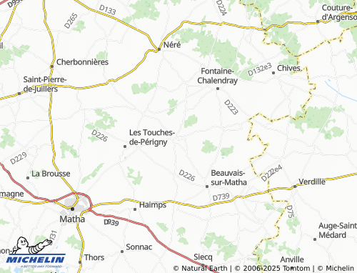 MICHELIN-Landkarte Cressé - ViaMichelin
