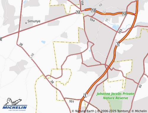 MICHELIN Lawley Estate Outlying map - ViaMichelin