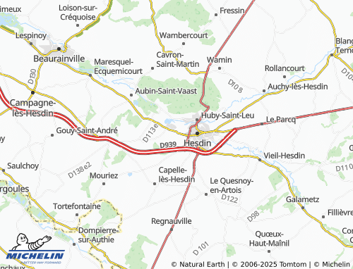 MICHELIN Marconnelle map - ViaMichelin
