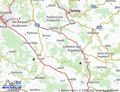 Carte MICHELIN Žďár - ViaMichelin