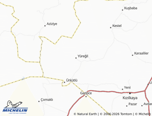 Kaart MICHELIN Yüreğil - ViaMichelin