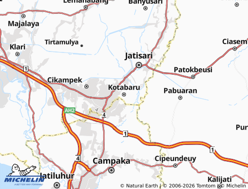 Carte MICHELIN Kotabaru - ViaMichelin